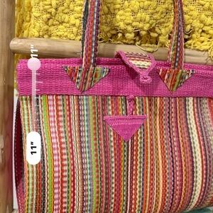 Colorful Striped Women's Tote Bag